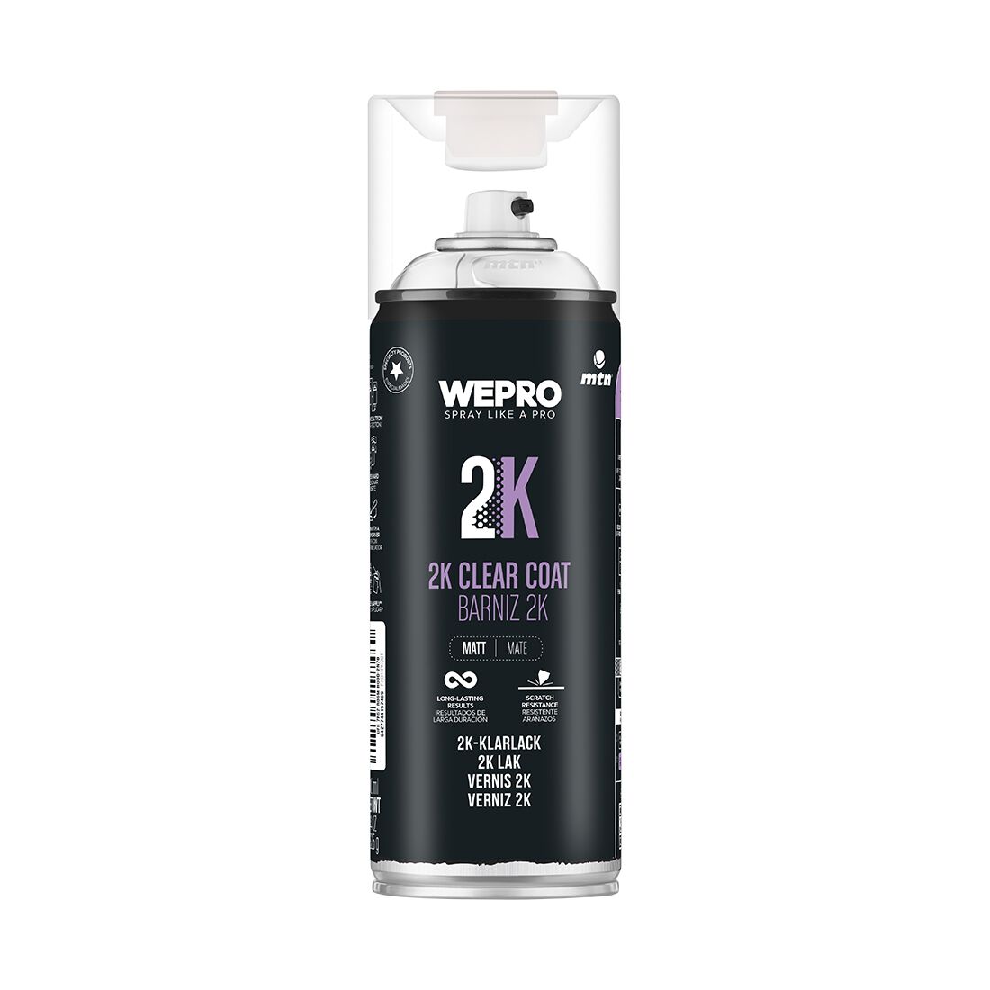 MTN WEPRO 2K Clear Coat Matt 400mL, , scaau_hi-res