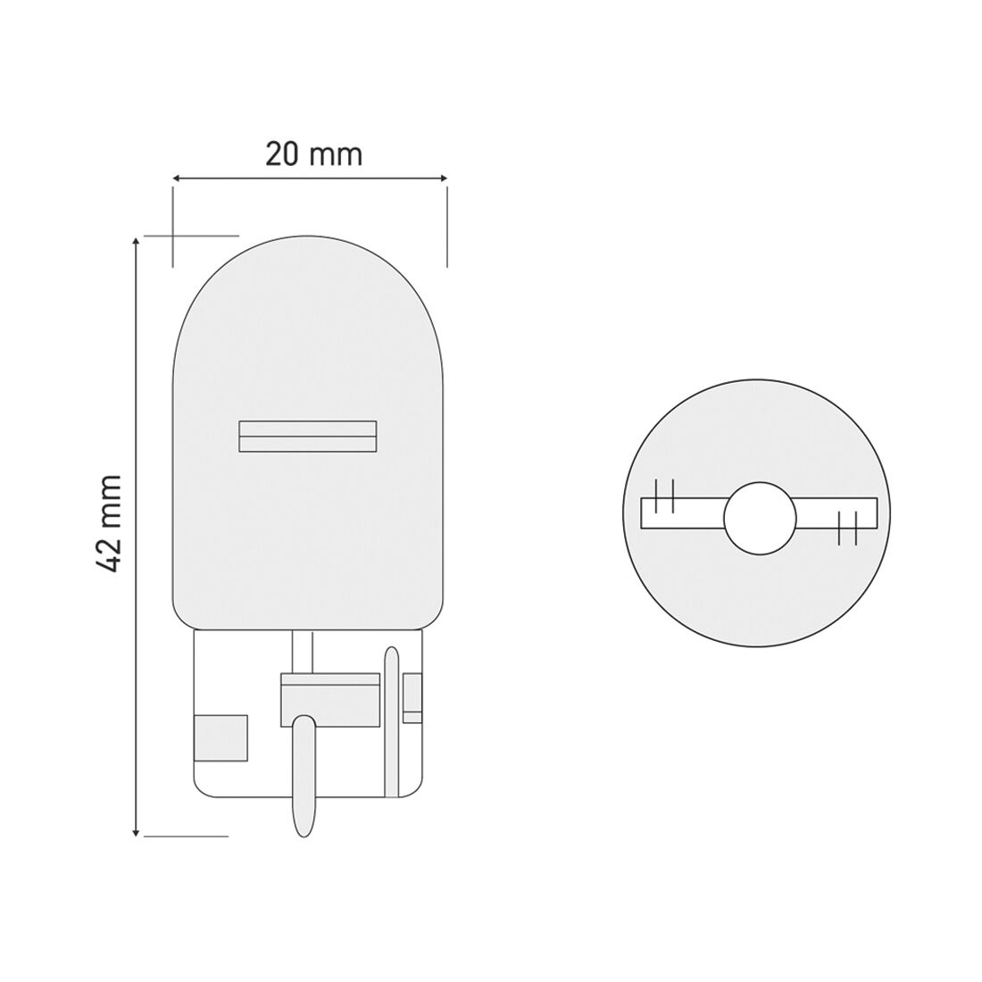 SCA Incandescent Globe - T20 12V 21W - 2 Pack, , scaau_hi-res