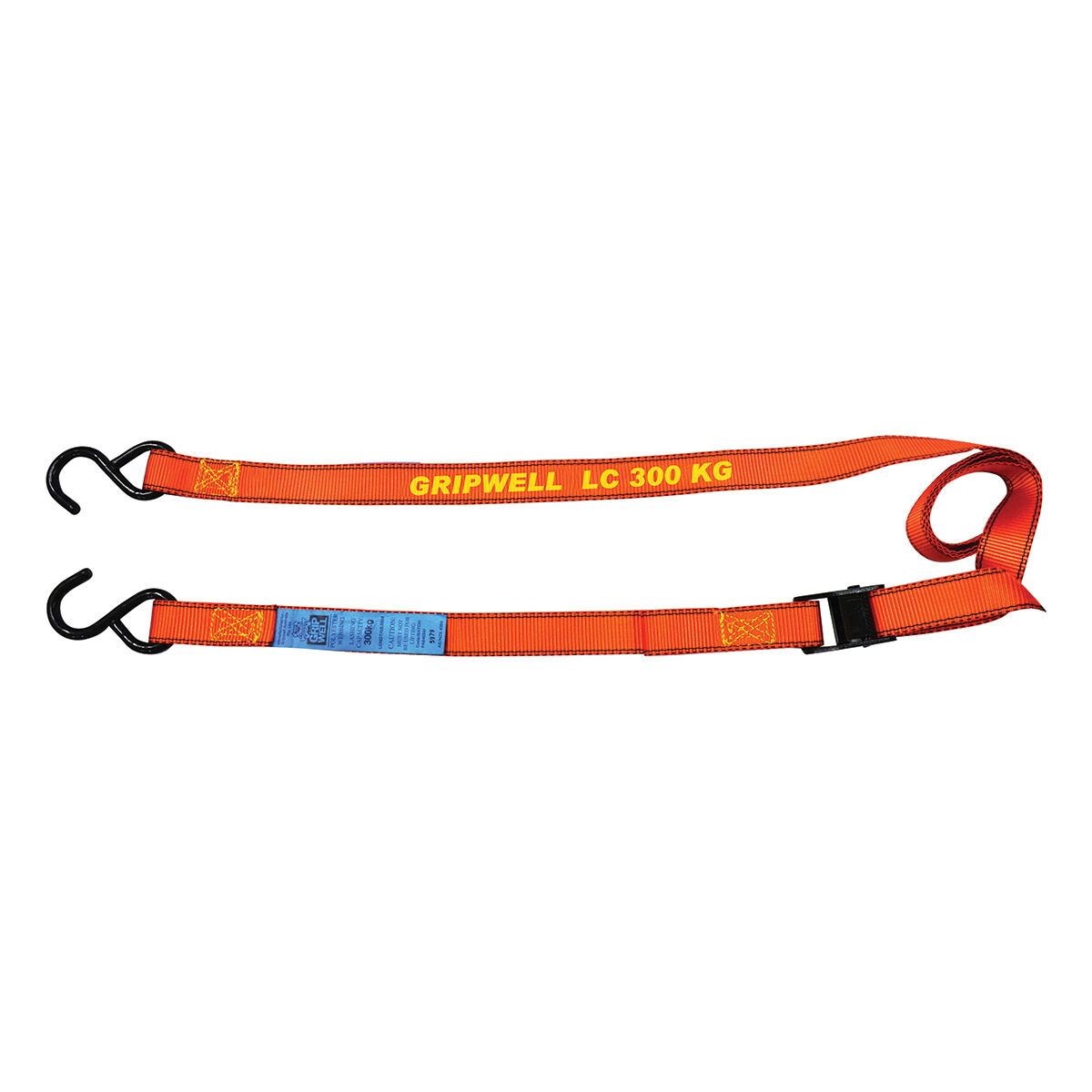 Gripwell Cambuckle Tie Down 1.8m 300kg, , scaau_hi-res