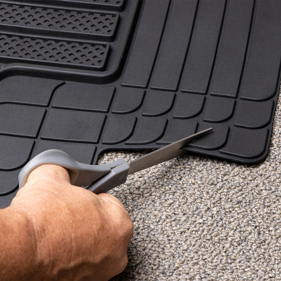 Armor All Deep Dish Rubber Car Floor Mats - Front & Rear, Black, , scaau_hi-res