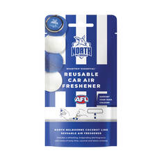 Roadtrip Essential Air Freshener Set North Melbourne Kangaroos Coconut Lime 5ml, , scaau_hi-res
