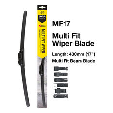 SCA Multi-Fit Wiper Blade 425mm (17") Single - MF17, , scaau_hi-res