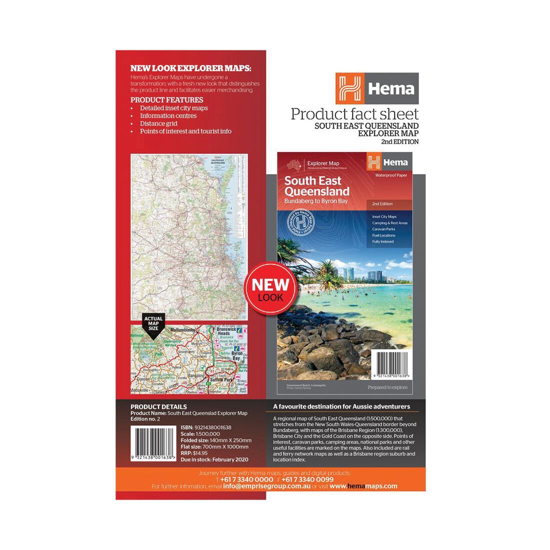 Hema Map Southeast Queensland Map, , scaau_hi-res