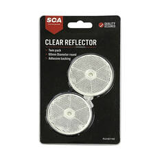 SCA Reflector Twin Pack Round Clear 60mm, , scaau_hi-res
