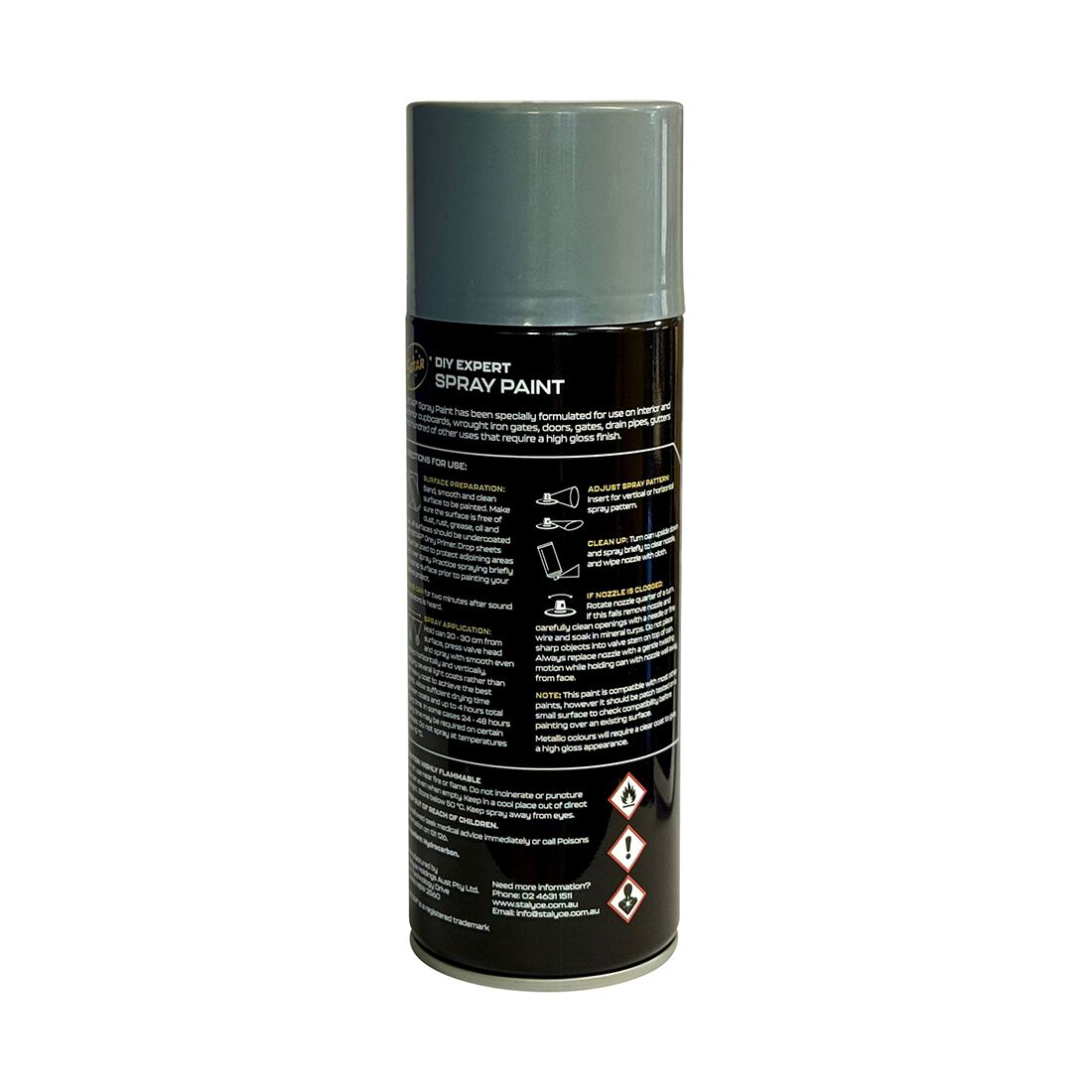 5 Star Enamel Spray Paint Grey Primer 250g, , scaau_hi-res