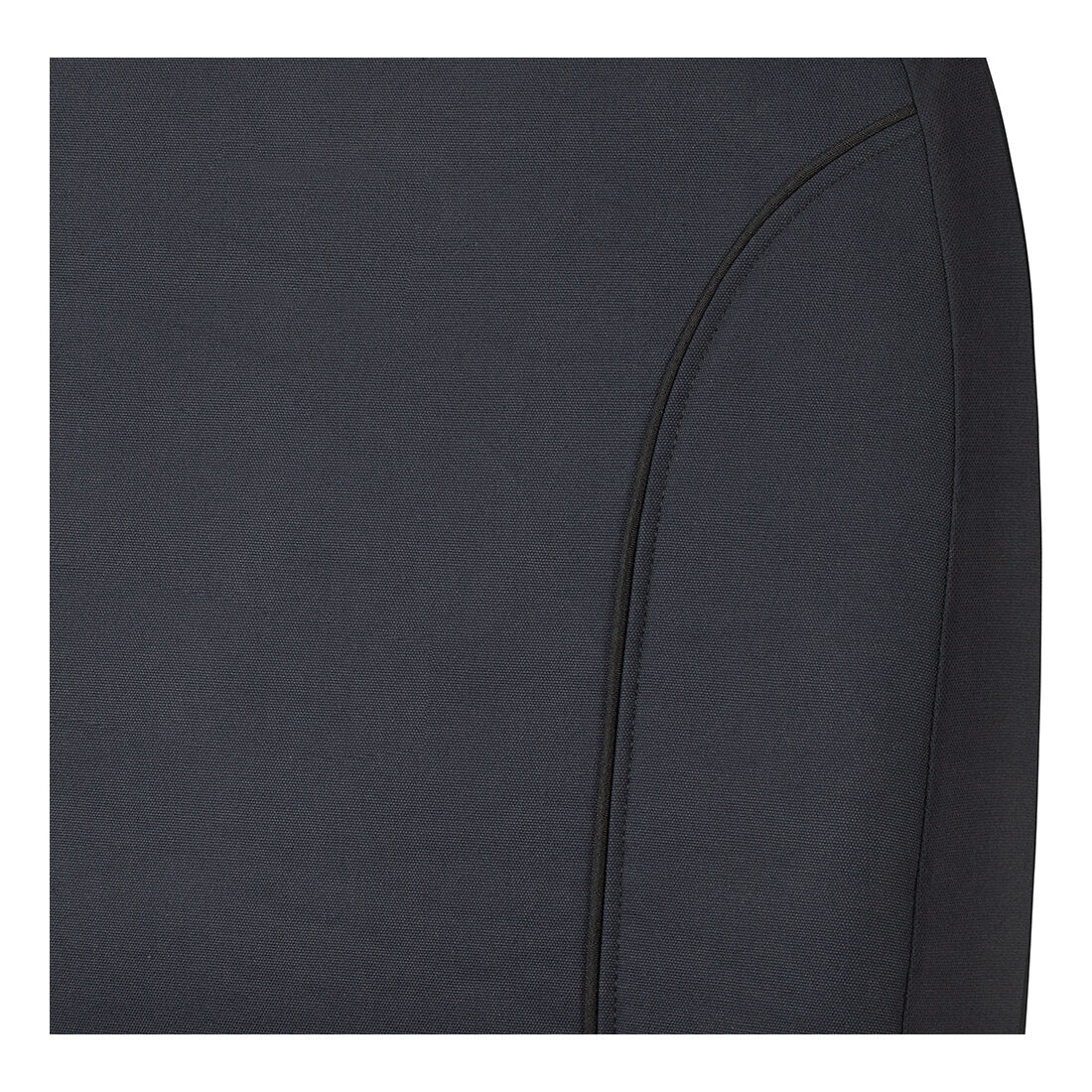 Ridge Ryder Canvas Ute Seat Covers Charcoal/Black Piping Adjustable Headrests Front (with cut out) 401SAB, , scaau_hi-res