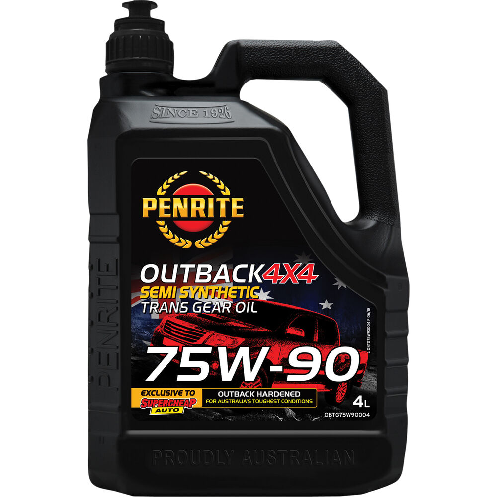 Penrite Outback 4x4 Trans Gear Oil 75W90, 4 Litre Supercheap Auto