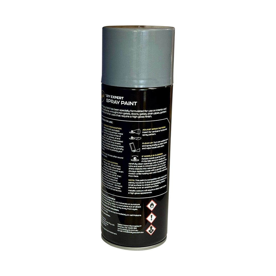 5 Star Enamel Spray Paint Mid Grey 250g, , scaau_hi-res