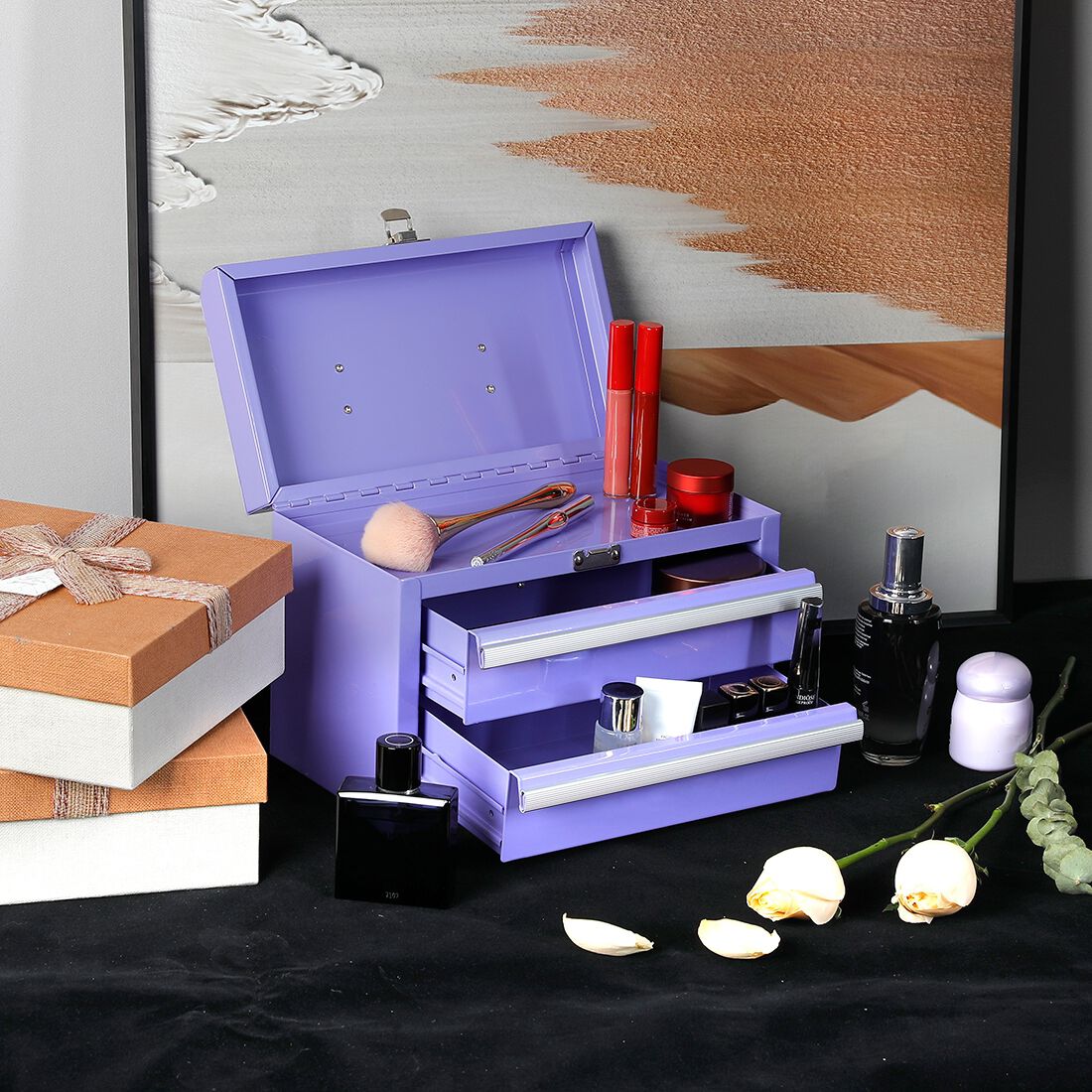 ToolPRO Lavender Mini Tool Chest With Handle, , scaau_hi-res