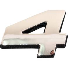 SCA 3D Chrome Badge Number 4, , scaau_hi-res