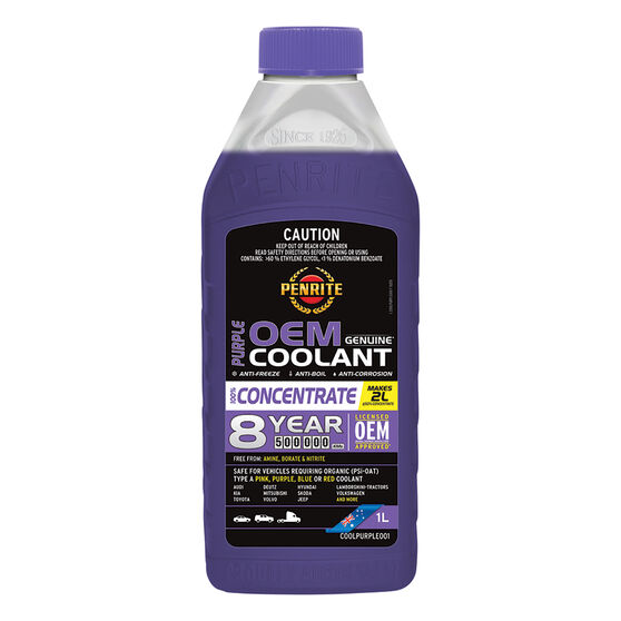 Penrite Purple Long Life Anti Freeze / Anti Boil Concentrate Coolant 1L, , scaau_hi-res