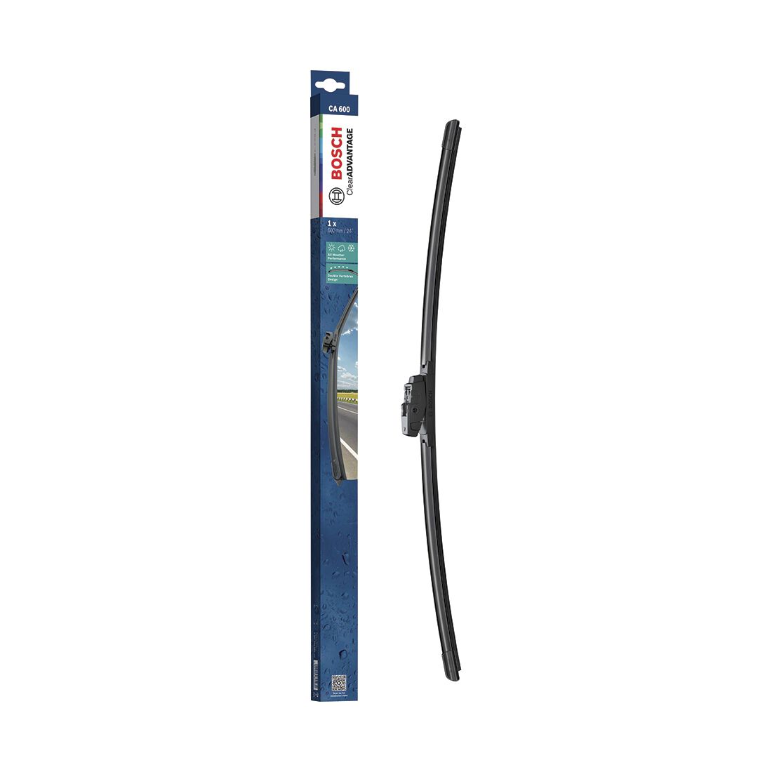 Bosch Clear Advantage Wiper Blade 600mm (24") Single - CA600, , scaau_hi-res