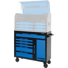 ToolPRO Neon Tool Cabinet Blue 6 Drawer 42 Inch, , scaau_hi-res