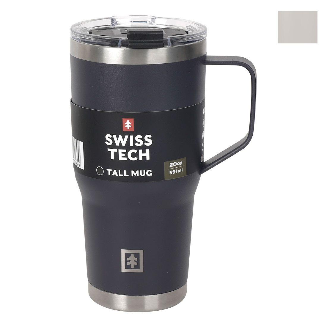Swiss Tech Tall Mug - 20oz/591ml, Charcoal, , scaau_hi-res
