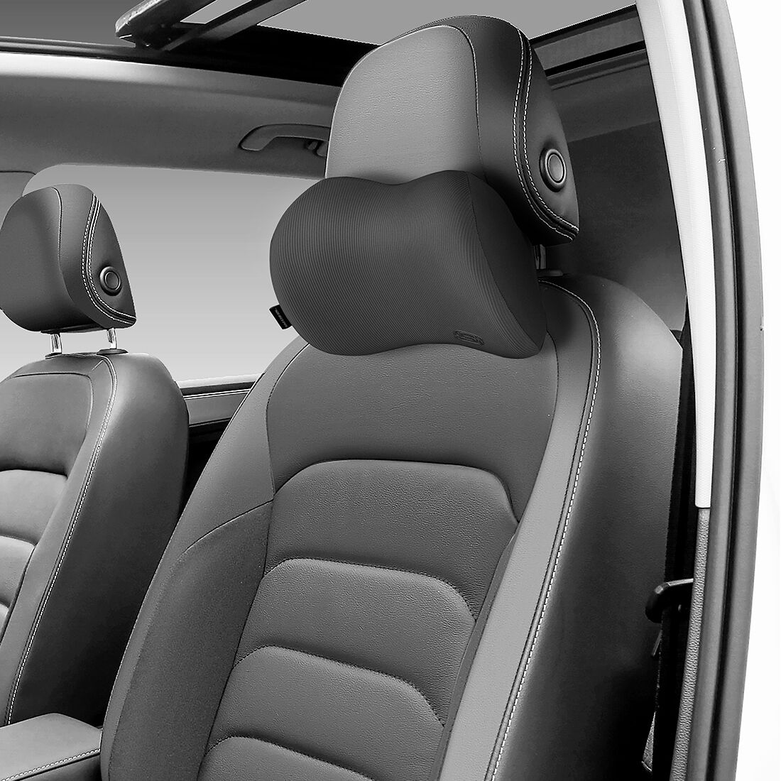 Skechers Memory Foam Charcoal Lumbar Cushion, , scaau_hi-res