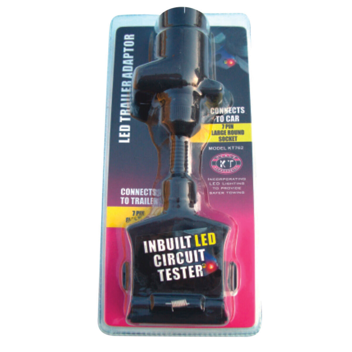 KT Cables Trailer Adaptor - Flat Plug to Large Socket, , scaau_hi-res