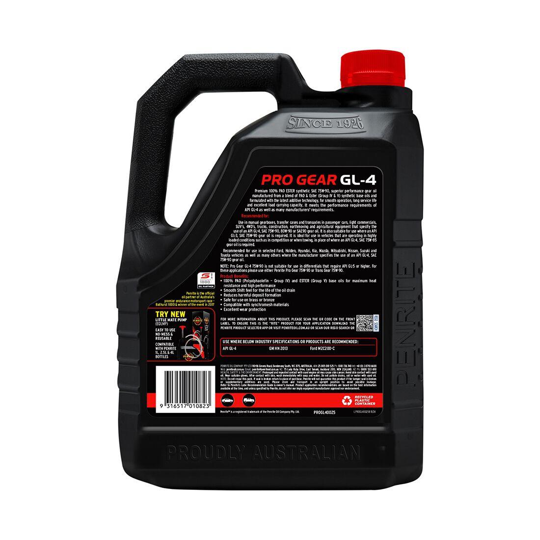 Penrite Pro Gear Oil - GL-4 75W-90  2.5 Litre, , scaau_hi-res