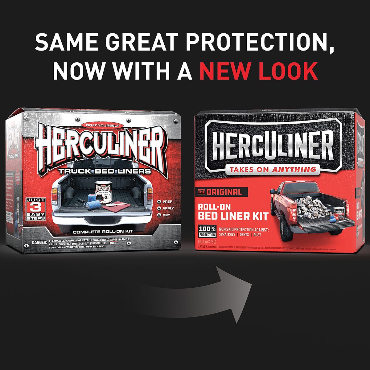 Herculiner Bed Liner Protective Coating Kit with Rollers 3.78 Litres, , scaau_hi-res