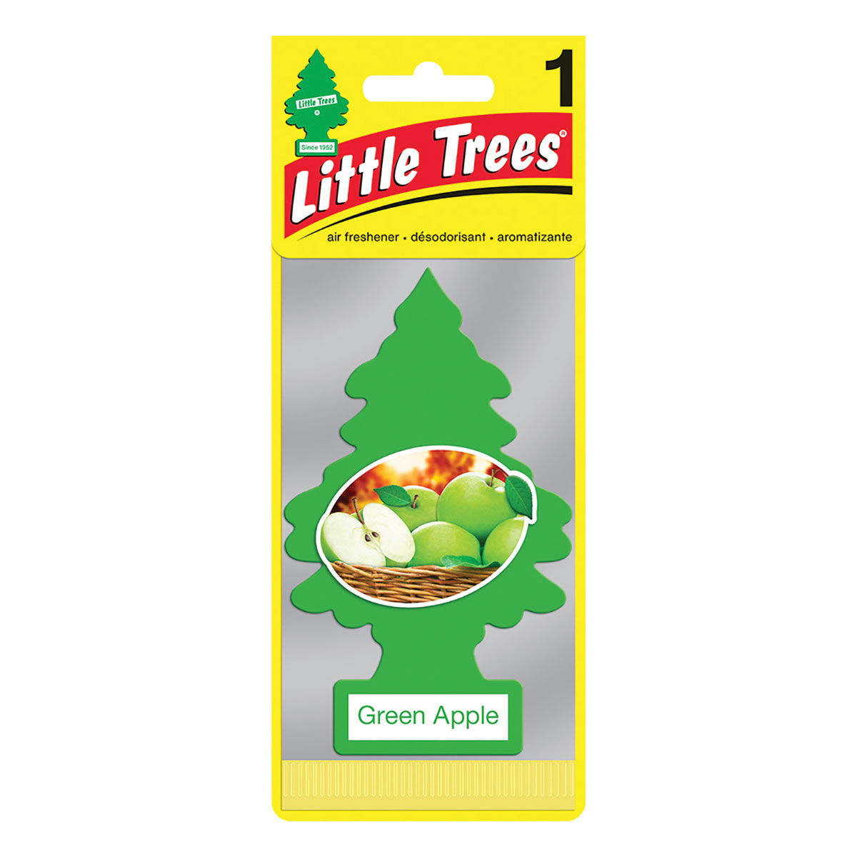 Little Trees Air Freshener - Green Apple 1 Pack, , scaau_hi-res