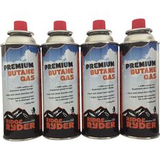 Ridge Ryder Butane Gas 220g 4 Pack, , scaau_hi-res