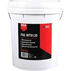 SCA Plastic Pail with Lid 20L, , scaau_hi-res