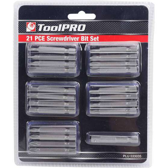 ToolPRO Driver Bit Set 21 Piece, , scaau_hi-res