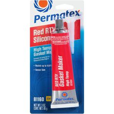 Permatex High-Temp RTV Silicone Gasket Maker - Red, 85g, , scaau_hi-res