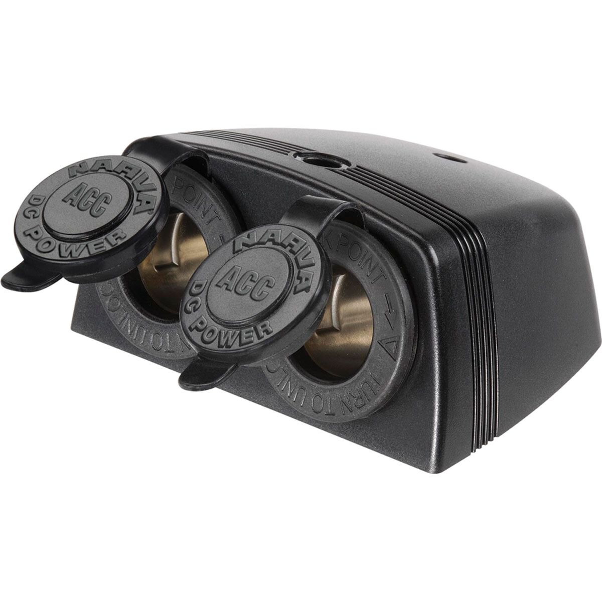 Twin cigarette sales lighter socket