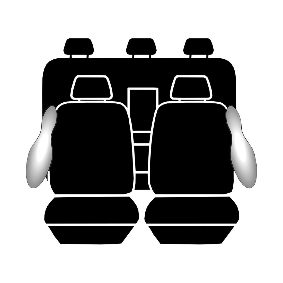 Ilana Cyclone Tailor Made Pack For Toyota Hilux SR Dual Cab 07/15+, , scaau_hi-res