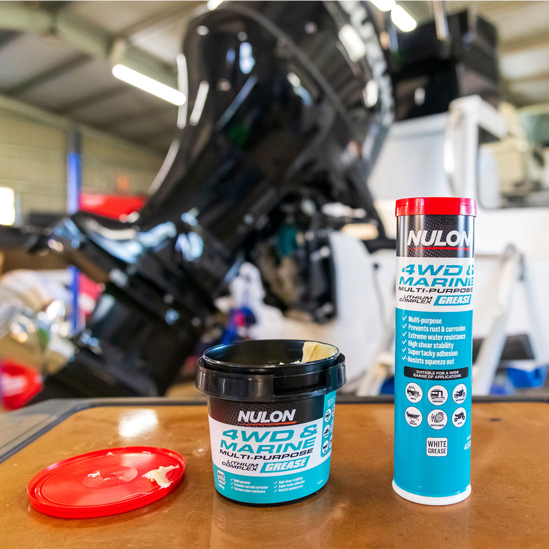 Nulon Grease Cartridge 4WD & Marine 450g, , scaau_hi-res