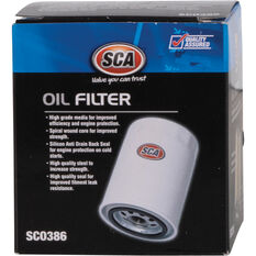 SCA Oil Filter SCO386 (Interchangeable with Z386), , scaau_hi-res