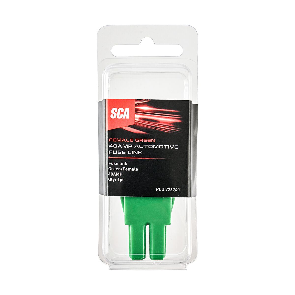 SCA Automotive Fuse Link - Female Standard, 40 Amp, Green, , scaau_hi-res