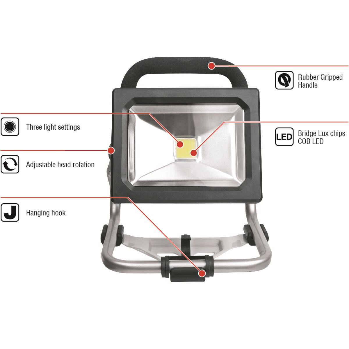 ToolPRO Floodlight Skin Li-Ion 18V, , scaau_hi-res