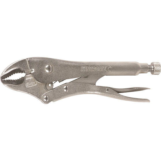 Kincrome Curved Jaw Locking Pliers 250mm, , scaau_hi-res