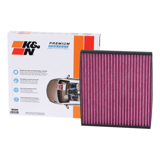 K&N Premium Disposable Cabin Air Filter DVF5020, , scaau_hi-res