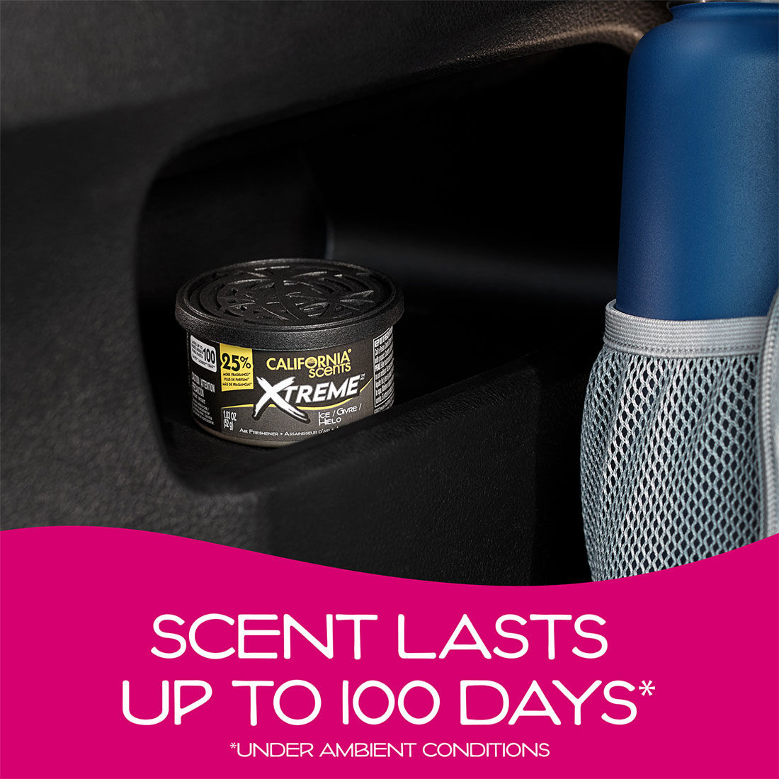 California Scents Xtreme Can Ice Car Air Freshener 52g, , scaau_hi-res