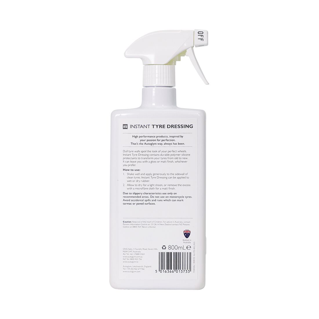 Autoglym Instant Tyre Dressing 800mL, , scaau_hi-res