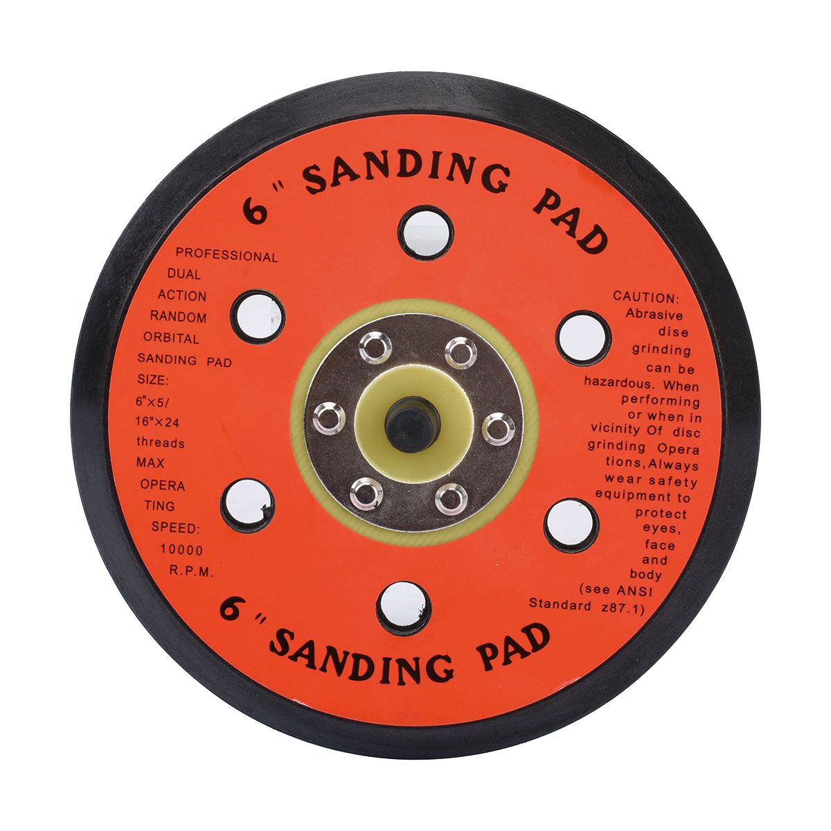 Blackridge Air Sanding Pad Vacuum Type 150mm (6"), , scaau_hi-res