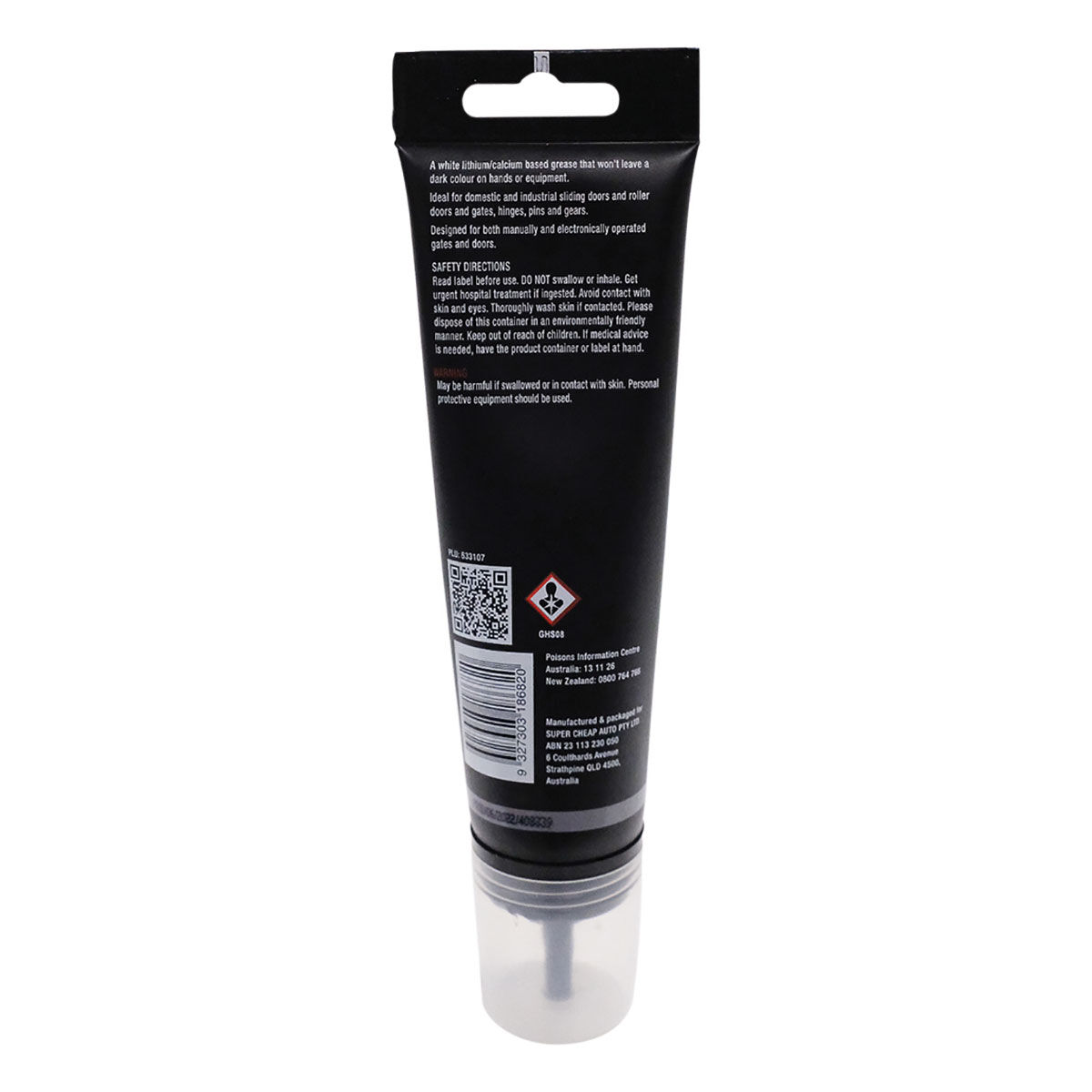 SCA Garage Door Grease Tube with Nozzle 100G, , scaau_hi-res