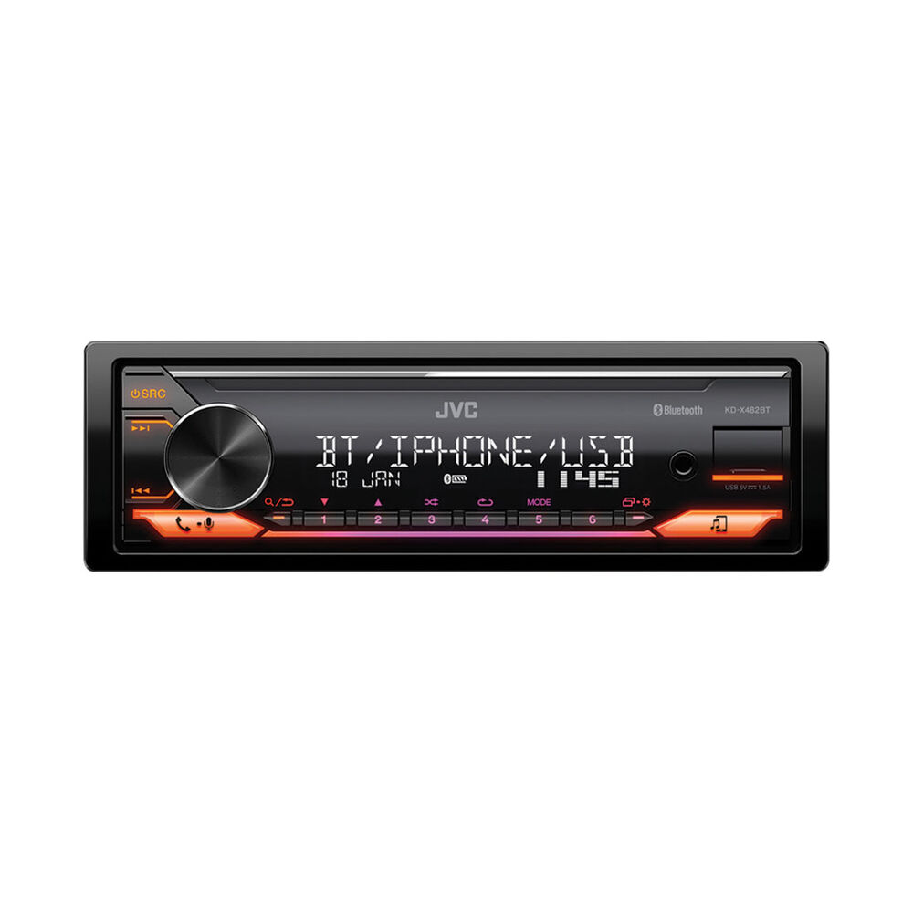 JVC KDX482BT Single DIN Head Unit with Bluetooth Supercheap Auto