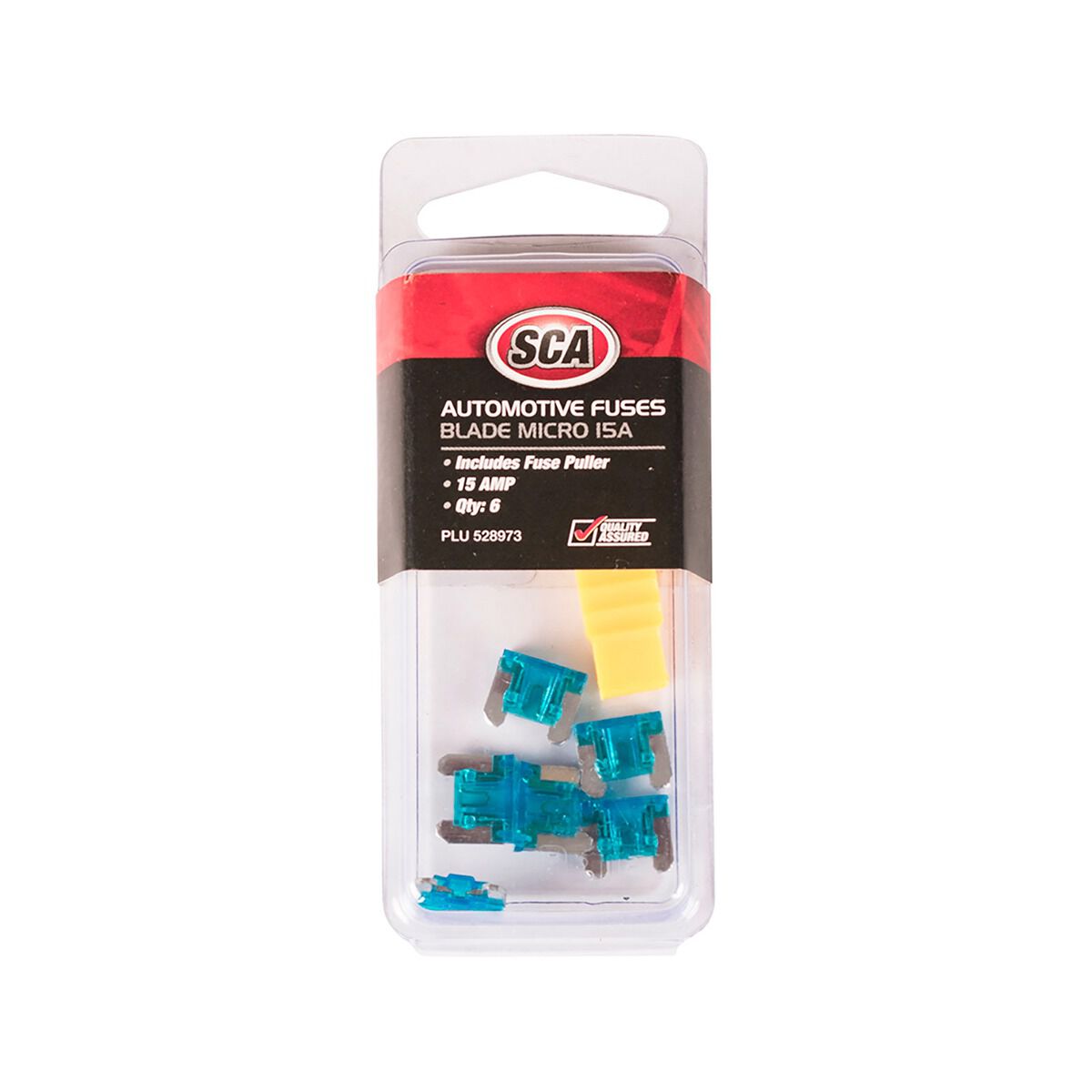 SCA Automotive Fuses - Micro Blade, 15 Amp, 6 Piece, , scaau_hi-res