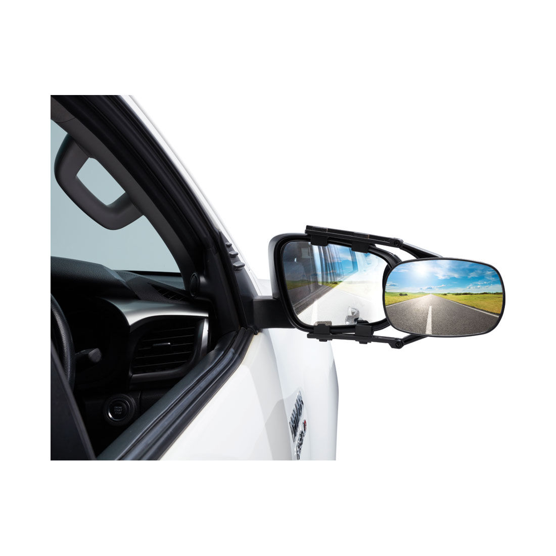 Ridge Ryder 4X4 Clip On Large Single Towing Mirror, , scaau_hi-res