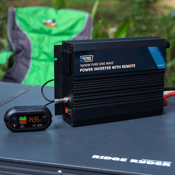 Ridge Ryder Power Inverter Pure Sine Wave With Remote 1500W