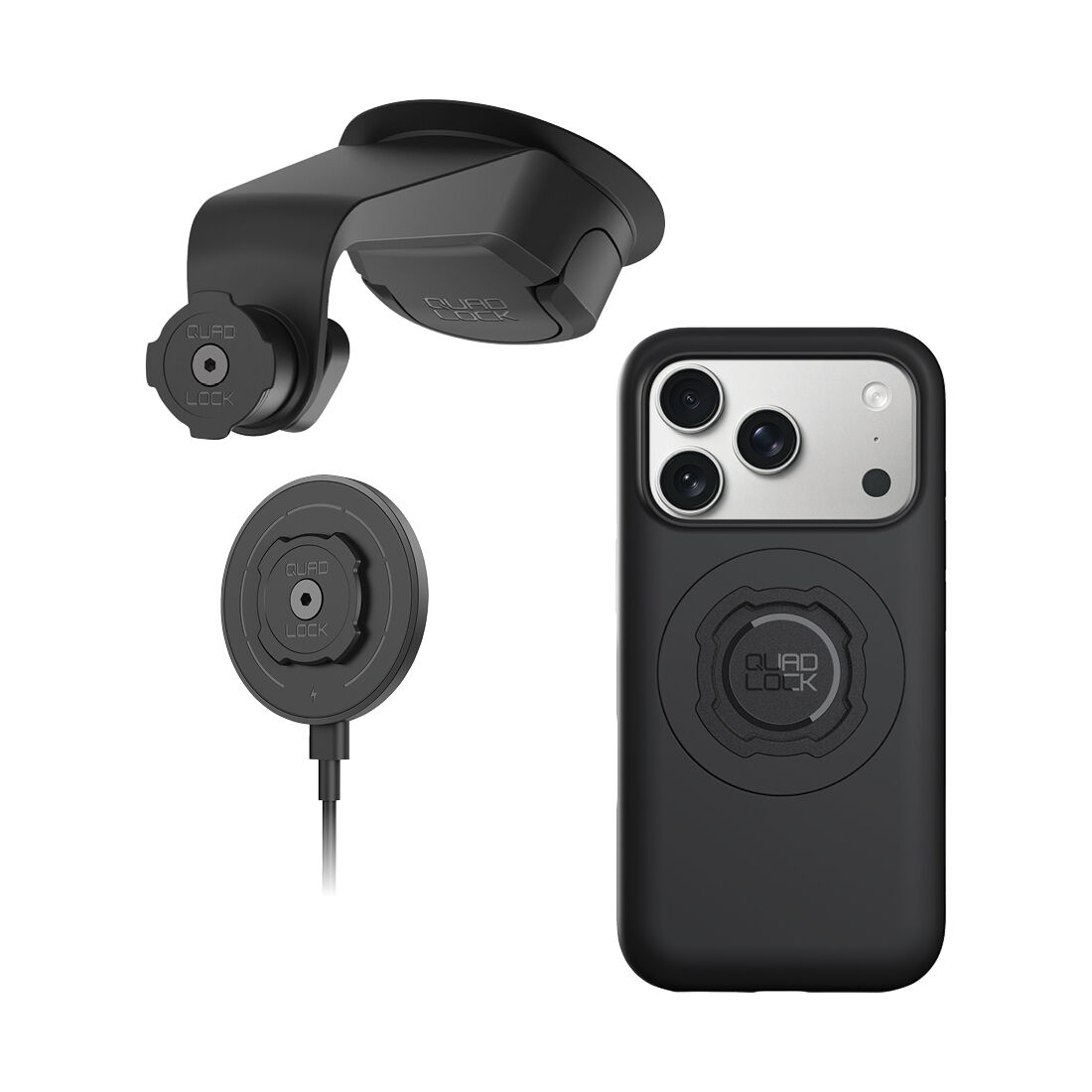 Quad Lock MAG iPhone 17 Pro Windscreen / Dash Mount Kit, , scaau_hi-res