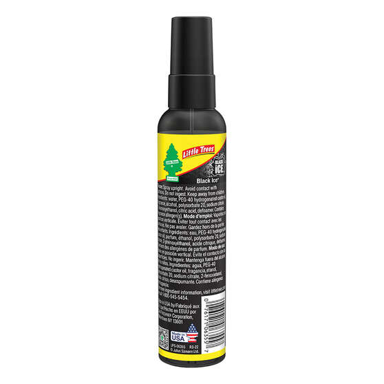 Little Trees Spray Air Freshener Black Ice 103ml, , scaau_hi-res