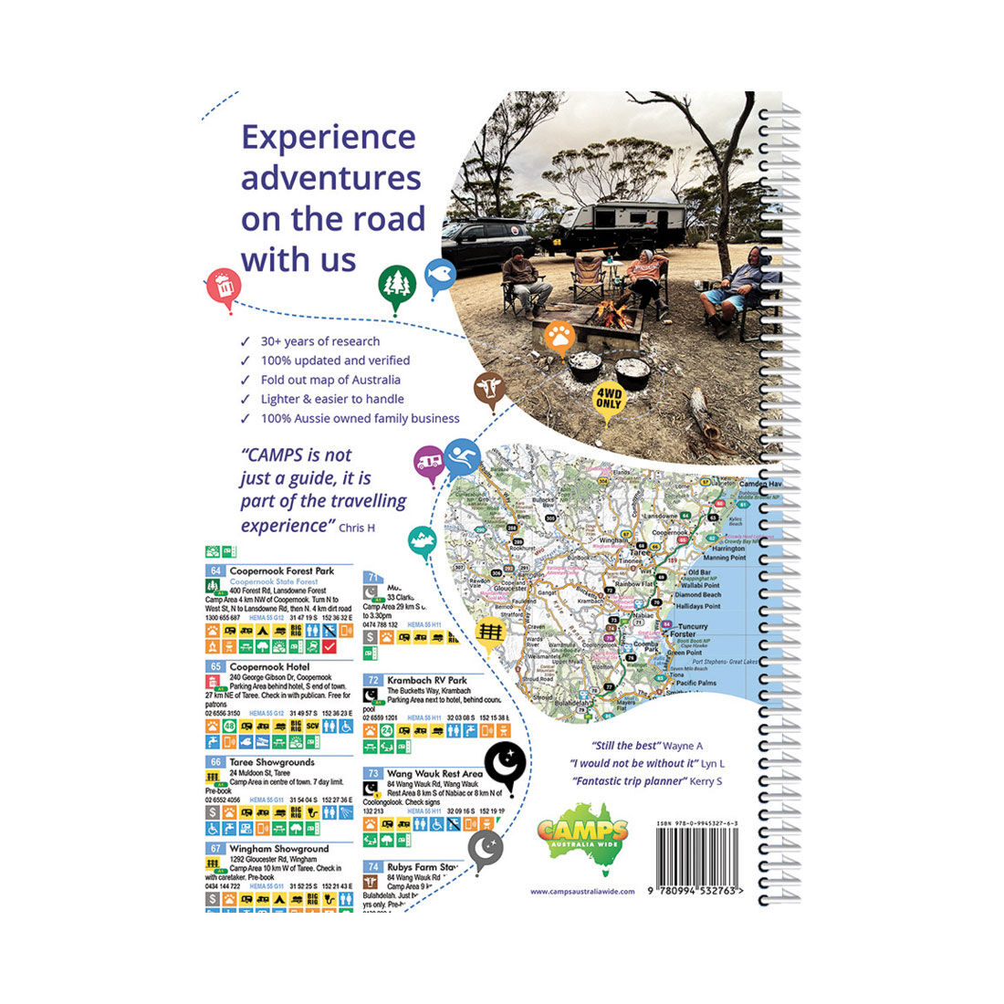 Camps 12 Australia Wide Free & Budget Campsite Book: A4 Standard Edition, , scaau_hi-res