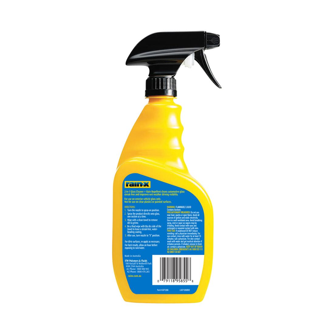Rain-X 2-in-1 Glass Cleaner 680ml, , scaau_hi-res