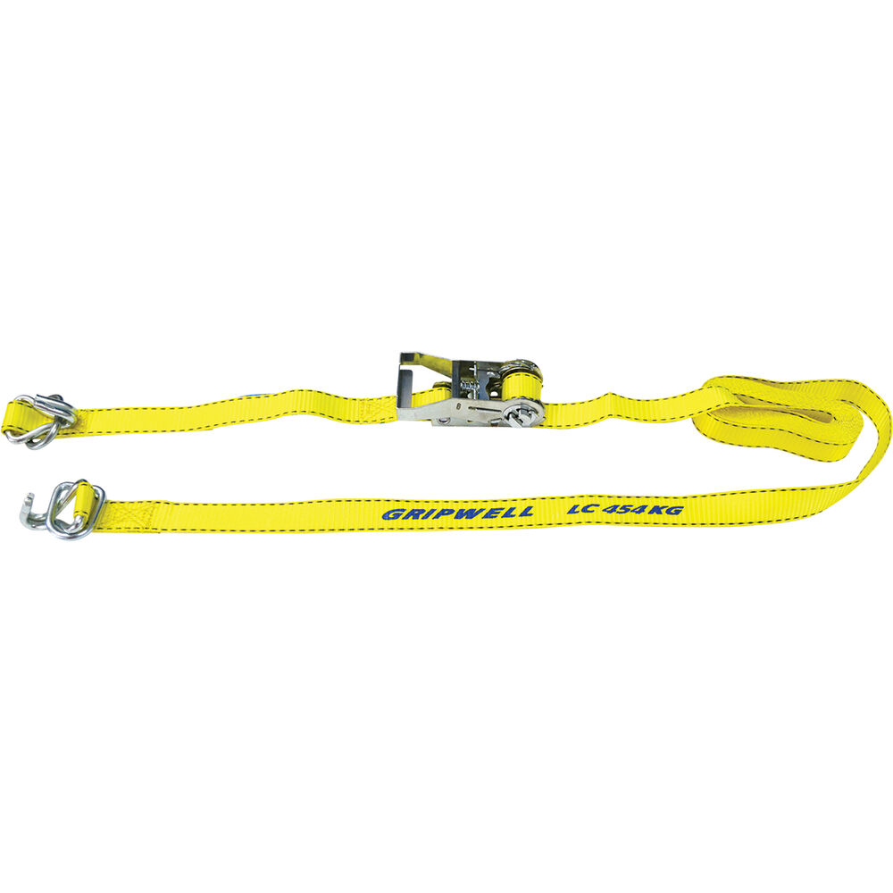 Gripwell Ratchet Tie Down 4.6m, 454kg, 4 Pack Supercheap Auto