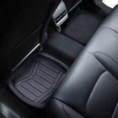 Ridge Ryder Deep Dish PVC Car Floor Mats - Rear Pair, Black, , scaau_hi-res