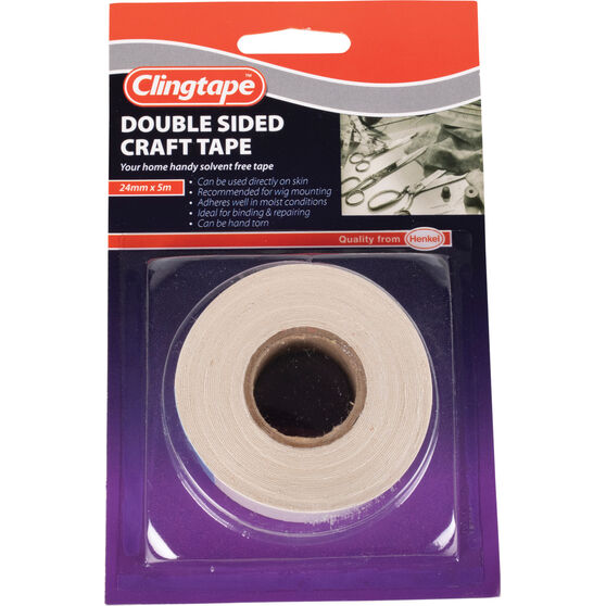 Clingtape Double Sided Tape - Craft, 24mm x 5m, , scaau_hi-res